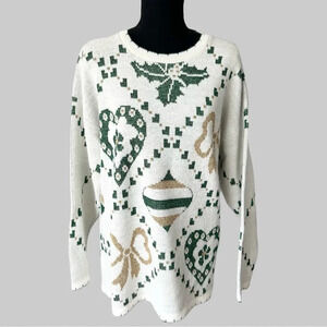 1980's Holiday Time Unisex Vintage Ugly Christmas Sweater Made in USA